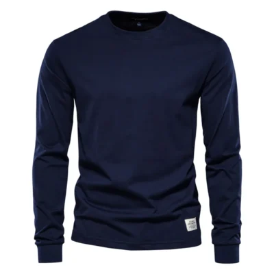 Liu Ming New Fashion Men Casual Cotton Long Sleeve Tee Shirt Blouse T Shirts