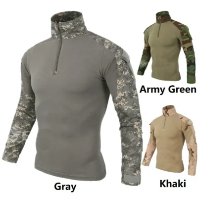 Custom LOGO High Quality Wholesale Plus Size Men's Camouflage T-shirts 100% Cotton Short Sleeve Vintage Shirts For Fitness Gym